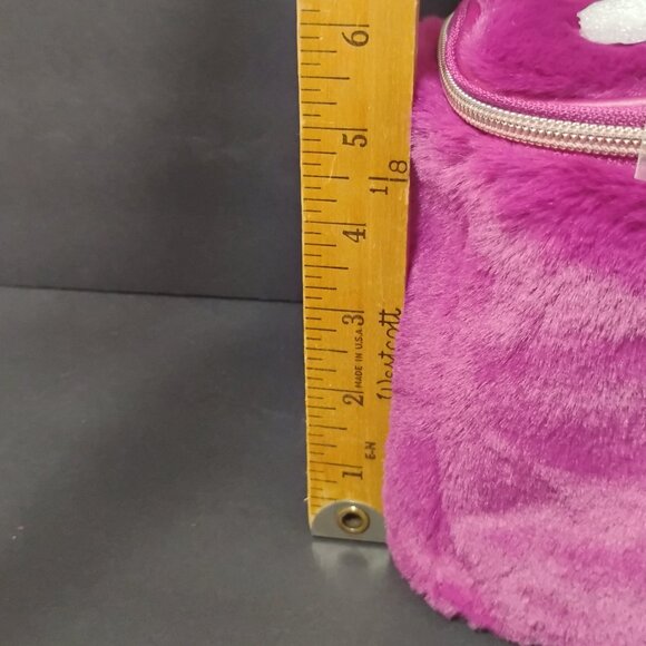 ION Faux Fur Train Case – Dark Magenta – New with Tags - Picture 13 of 14